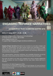 Engaging Refugee Narratives, public event at UCL department of Anthropology 16-17 June 2017
